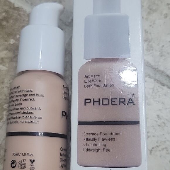 101 porcelain soft matte finish foundation base 30ml phoera - Picture 5 of 8